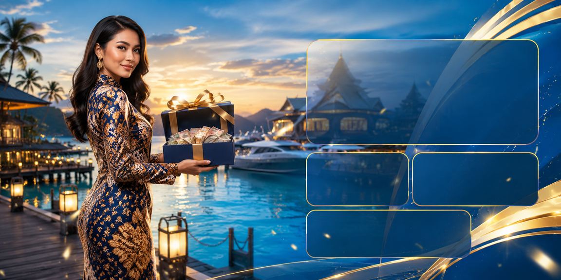Luxurious batik-style VIP bonus illustration from Terengganu for loyal pv13 players